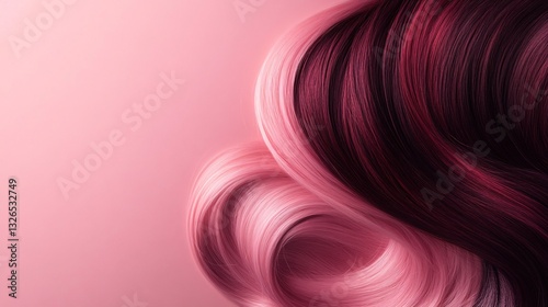 Soft gradient from rose pink to deep burgundy with elegant smooth blending.