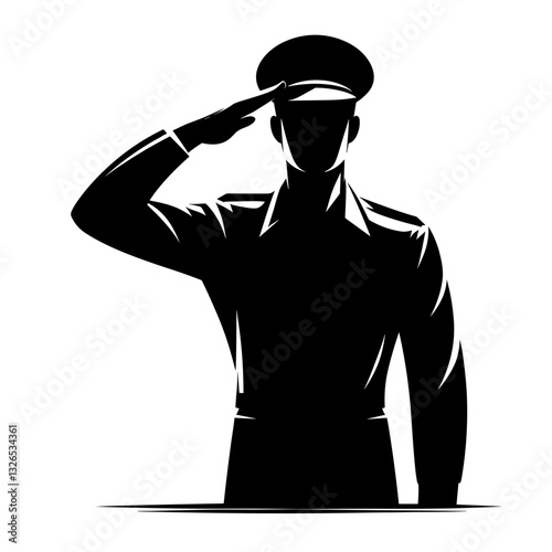 Saluting Soldier - Independence Day Military Honor
