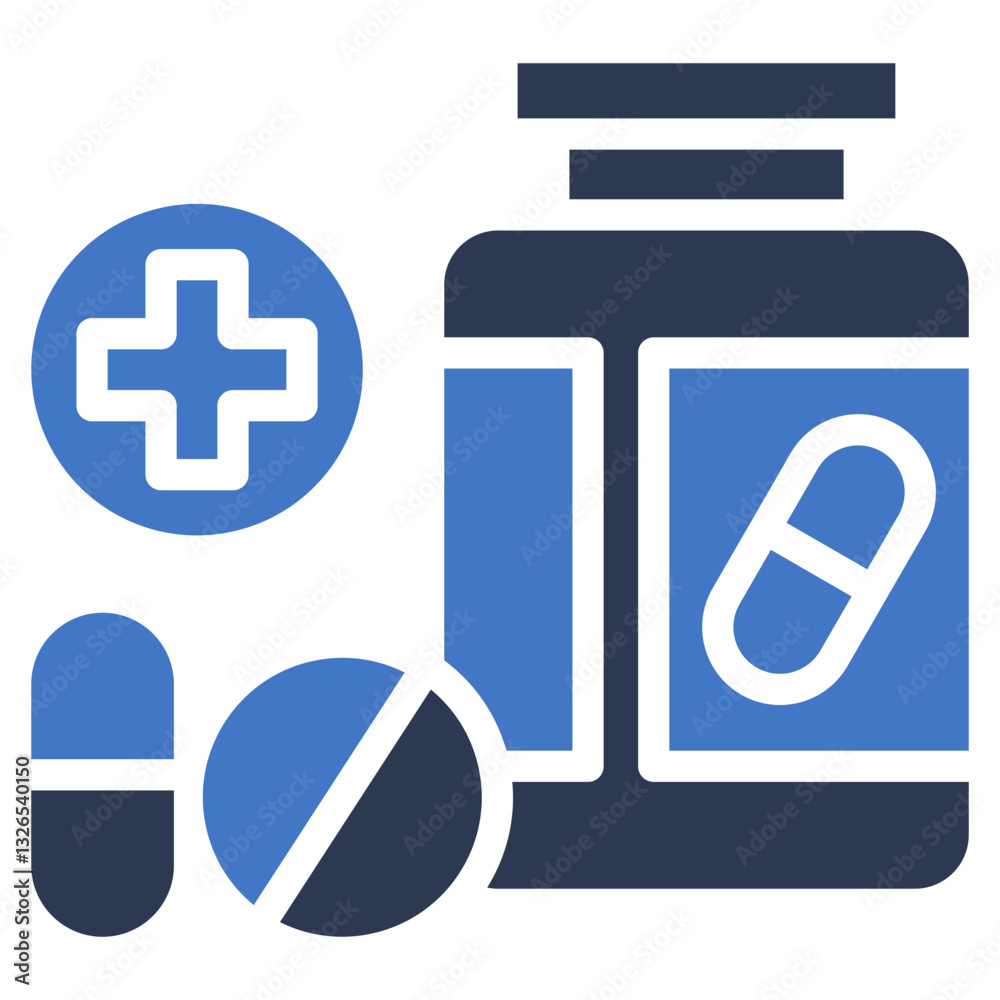 Obraz premium Supplement icon