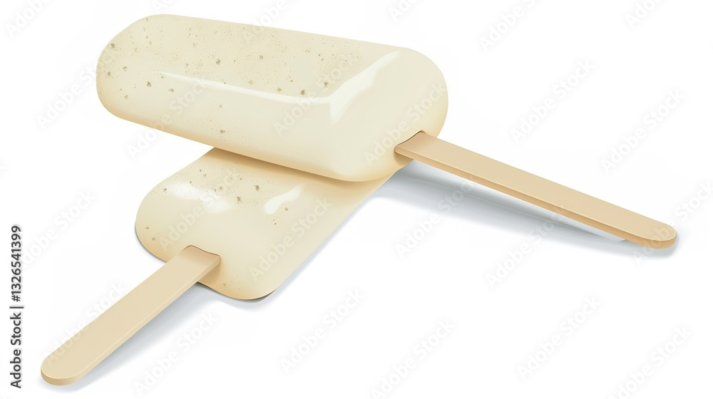 A delicious and realistic ice cream presented in an appetizing way, isolated on a pristine white background, showcasing the creamy texture and vibrant colors of the sweet treat. Perfect for those with A delicious and realistic ice cream presented in an appetizing way, isolated on a pristine white background, showcasing the creamy texture and vibrant colors of the sweet treat. Perfect for those with