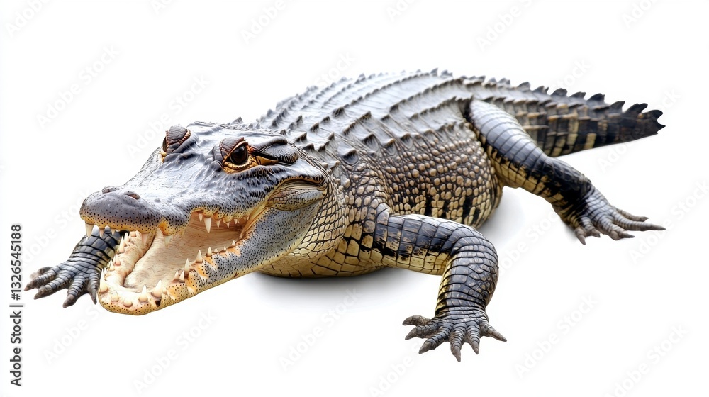 Fototapeta premium Fierce Alligator in Action