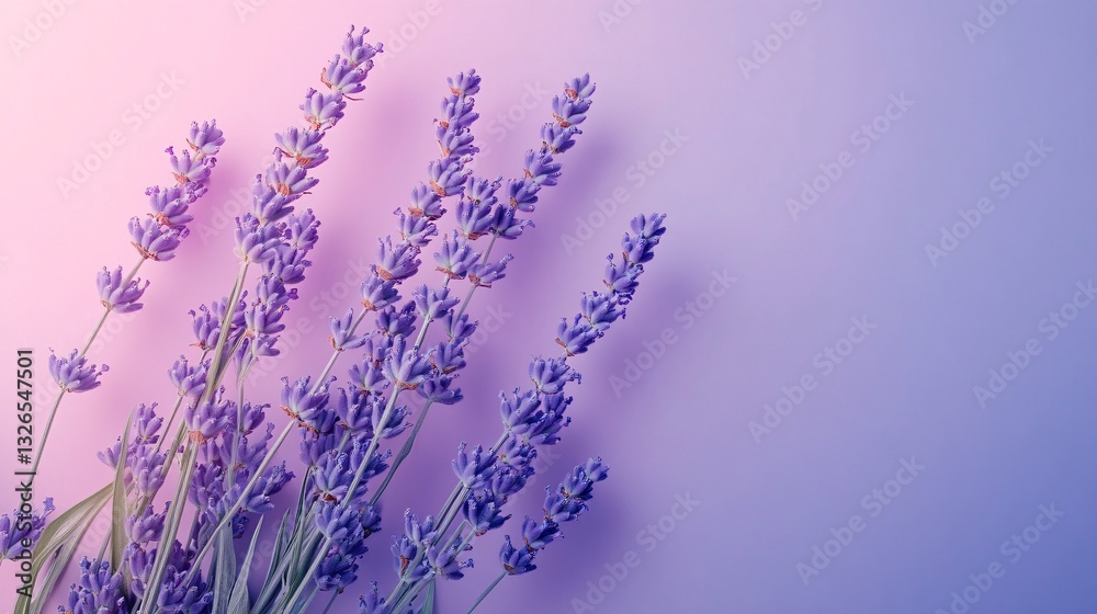 Obraz premium Soft lavender blending into a pale periwinkle gradient plain background