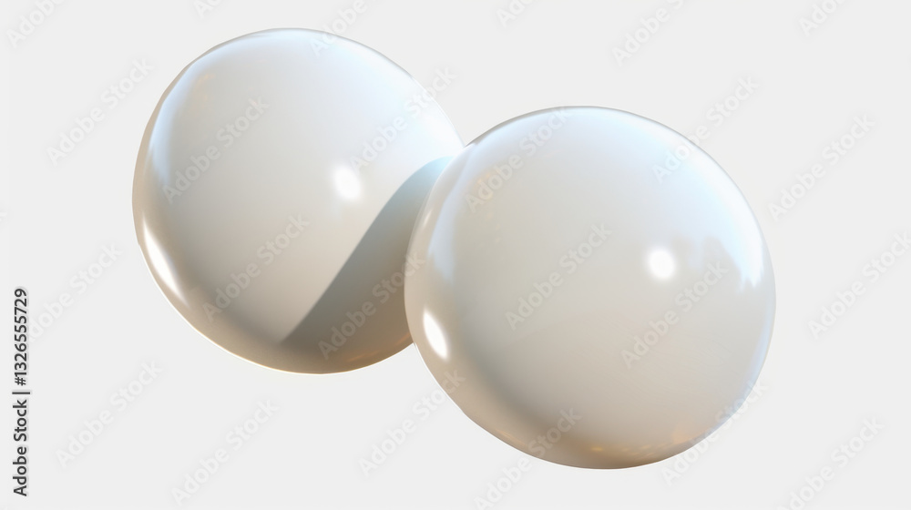 Fototapeta premium boiled egg isolated on white