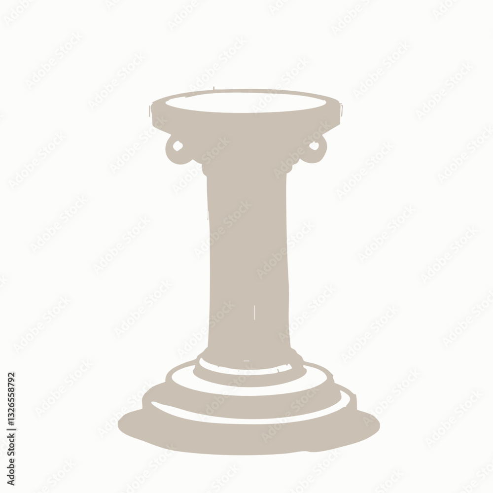Classical Column Pedestal Illustration. Vector image Classical Column Pedestal Illustration. Vector image