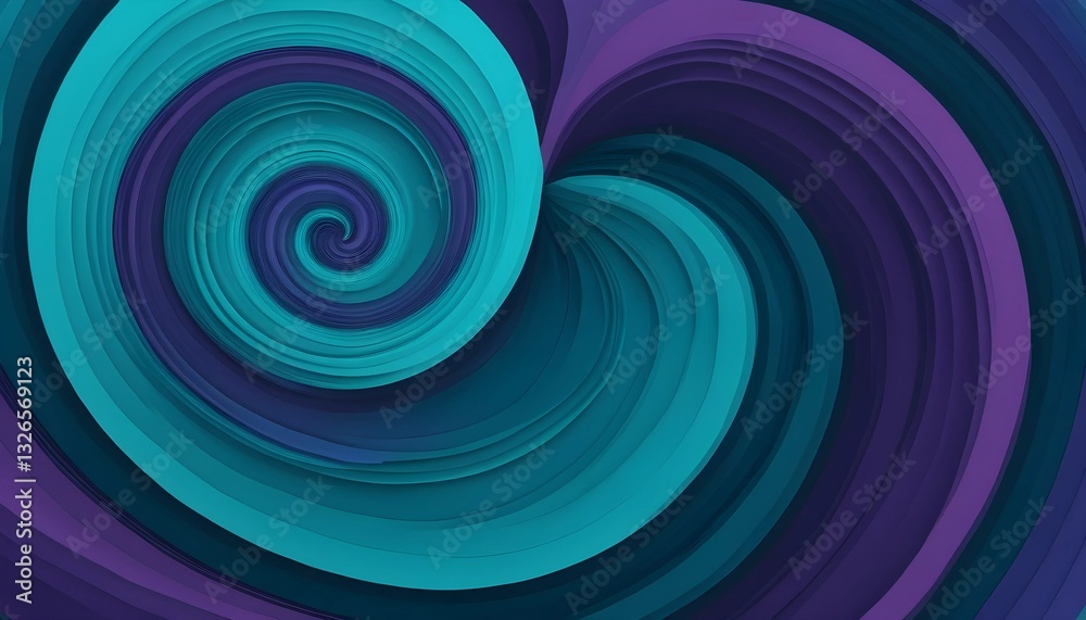 Deep Oceanic Gradient Swirl in Teal, Blue, and Purple Deep Oceanic Gradient Swirl in Teal, Blue, and Purple