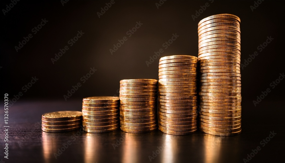 Coins that sparkle like stars in the night. Coins that sparkle like stars in the night.