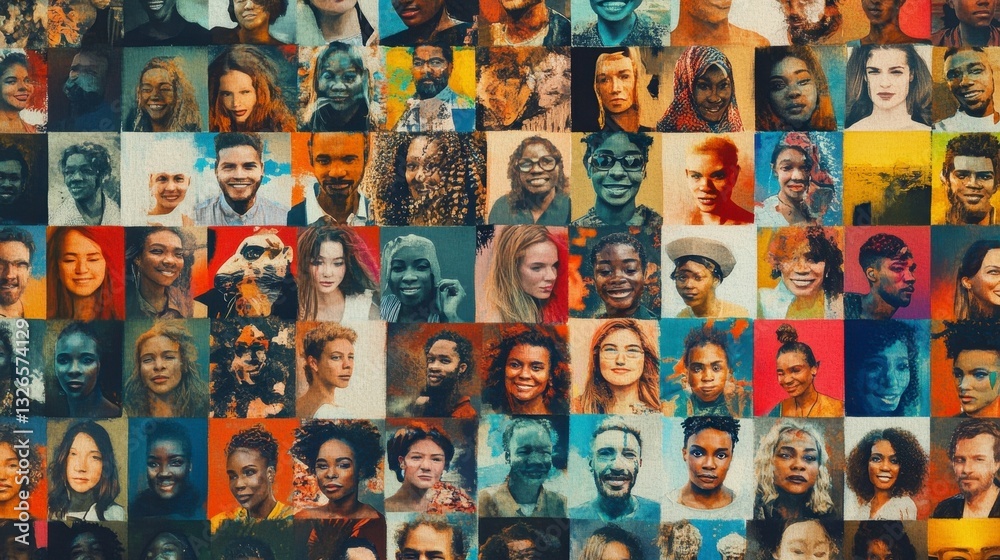 Fototapeta premium Diverse Faces and Cultures