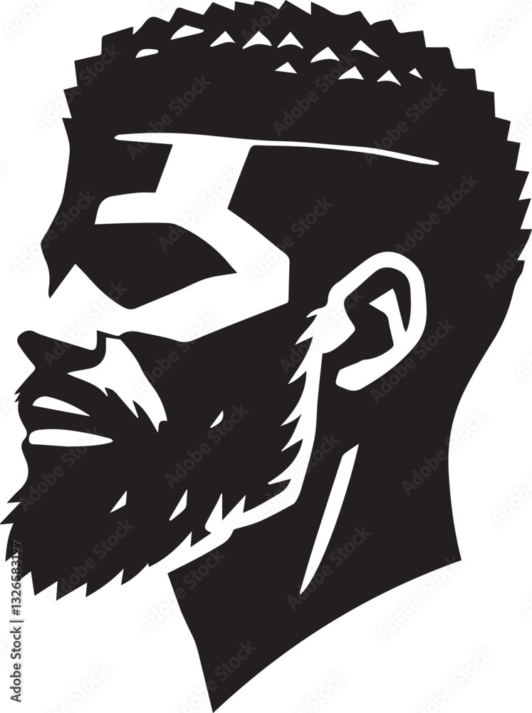 black man with a beard silhouette vector, man with a beard vector illustration, man head vector icon, man head silhouette vector isolated on white background eps file black man with a beard silhouette vector, man with a beard vector illustration, man head vector icon, man head silhouette vector isolated on white background eps file