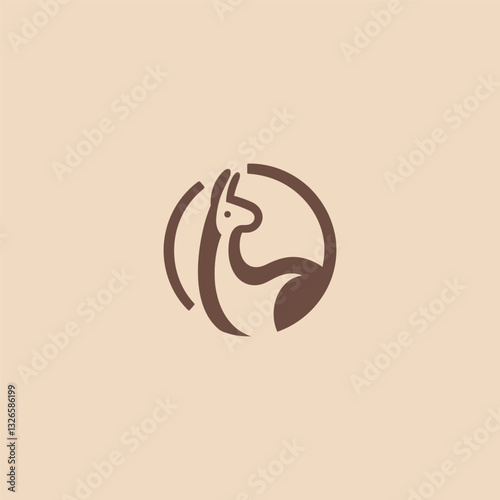 Llama Logo – A stylish llama logo symbolizing charm, resilience, and adventure.