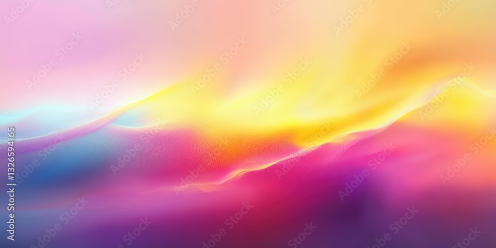 Obraz premium Dreamy Abstract Gradient with Soft Pastel Colors and Glowing Light Effect