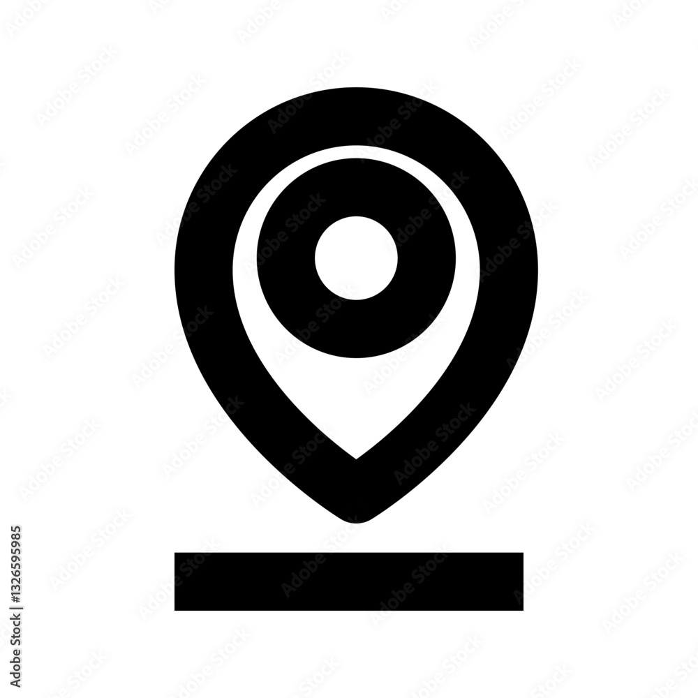 location and map regular icon location and map regular icon
