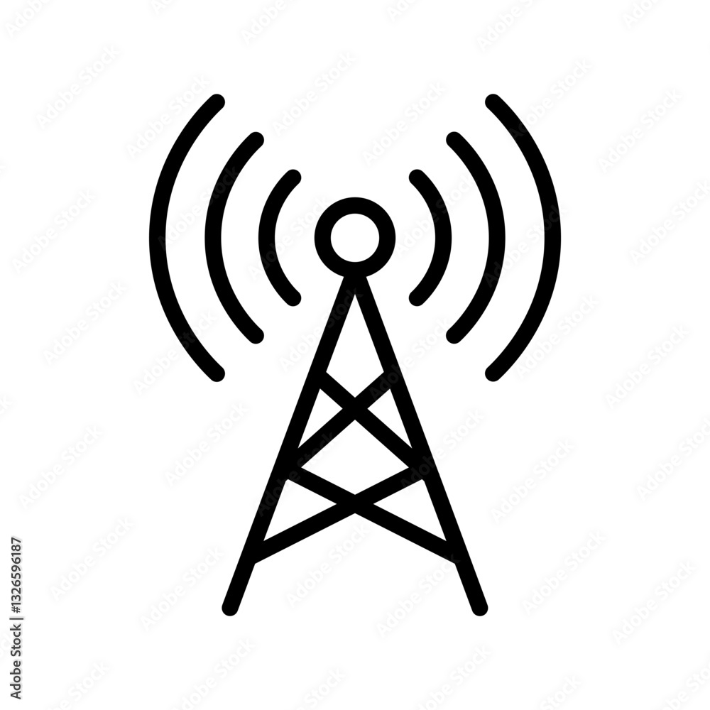 radio tower icon radio tower icon