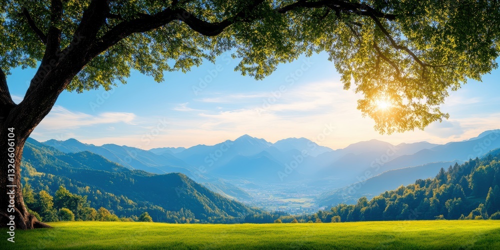 Obraz premium Hills of Romania banner