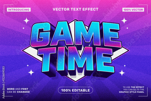 Game Time - Cartoon Style Editable Text Effect
