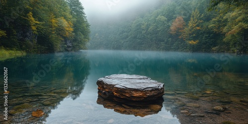 Lake in the forest banner photo