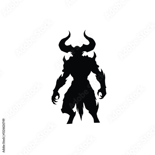 Wallpaper Mural bull on a white background Torontodigital.ca