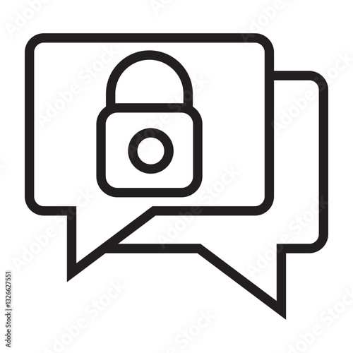 encrypted message vector icon