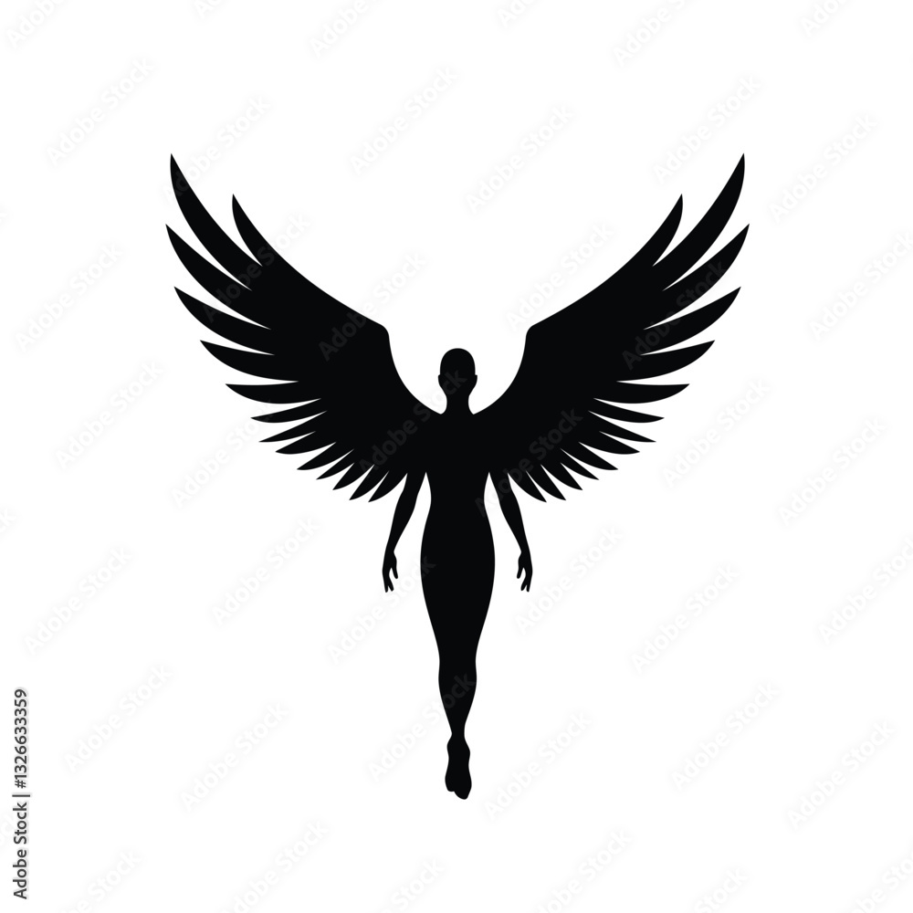 Obraz premium eagle silhouette vector