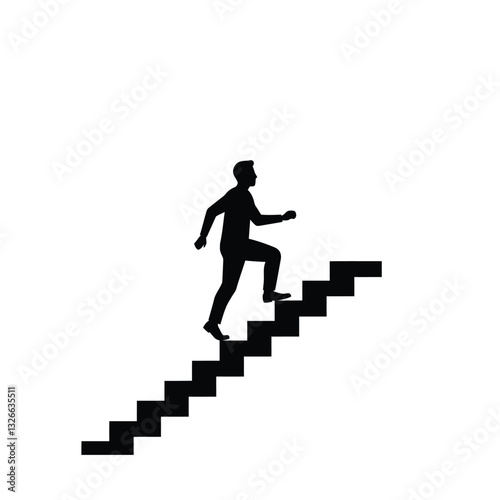 Wallpaper Mural businessman on stairs Torontodigital.ca