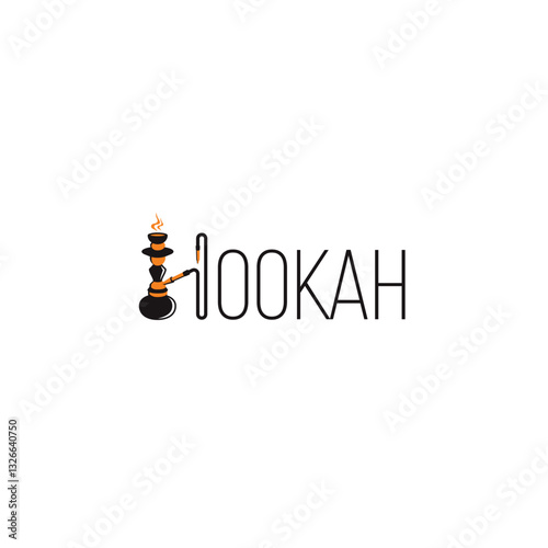 Hookah logo or wordmark design