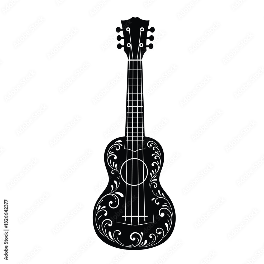 Naklejka premium acoustic guitar vector illustration