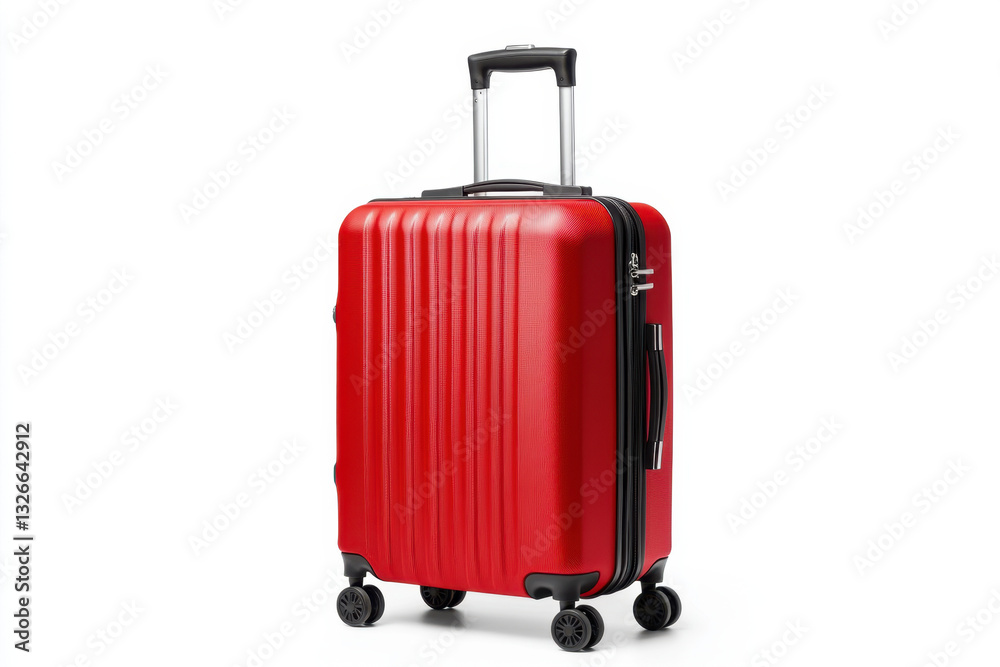 red suitcase with wheels, featuring sleek design and sturdy handle, perfect for travel and adventure. Its vibrant color adds touch of style to any journey red suitcase with wheels, featuring sleek design and sturdy handle, perfect for travel and adventure. Its vibrant color adds touch of style to any journey
