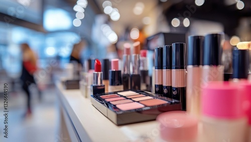 Makeup Products Displayed in a Store