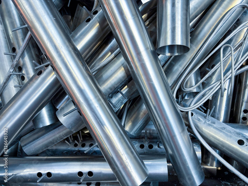 Scrap stainless steel tubes for recycling