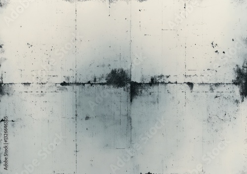 Grunge Paper Texture with Ink Smudge Dust and Stripes Crumpled Background