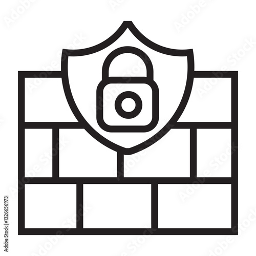 firewall vector icon