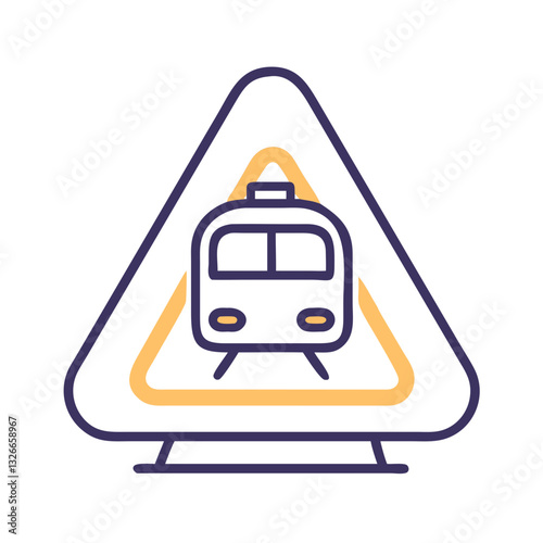 Train warning sign