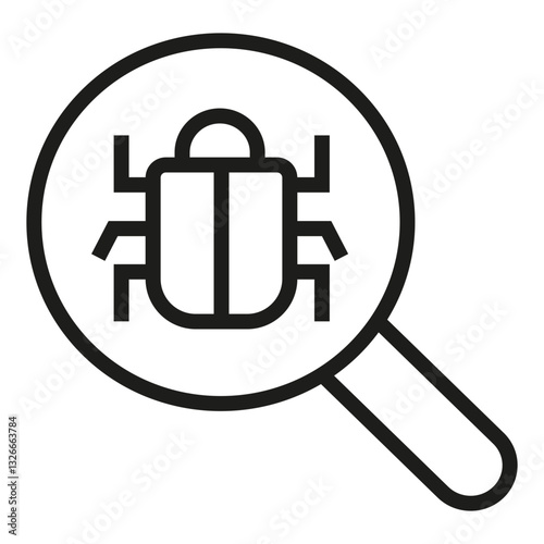 security scan vector icon