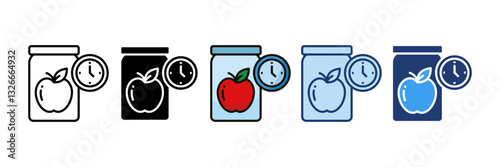 Food Preservation  Icon Set Multiple Style Collection