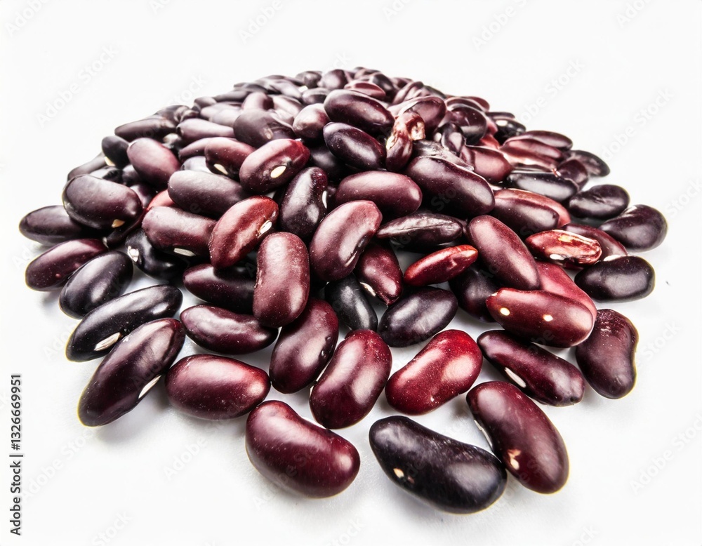 Kidney Beans Isolated on a White Background Kidney Beans Isolated on a White Background