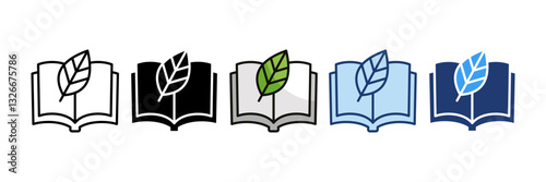 Eco Library  Icon Set Multiple Style Collection