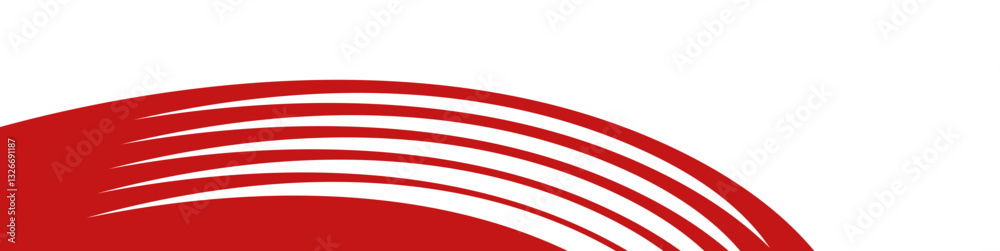 Fototapeta premium Modern Abstract Line Footer with Minimalist Geometric Patterns