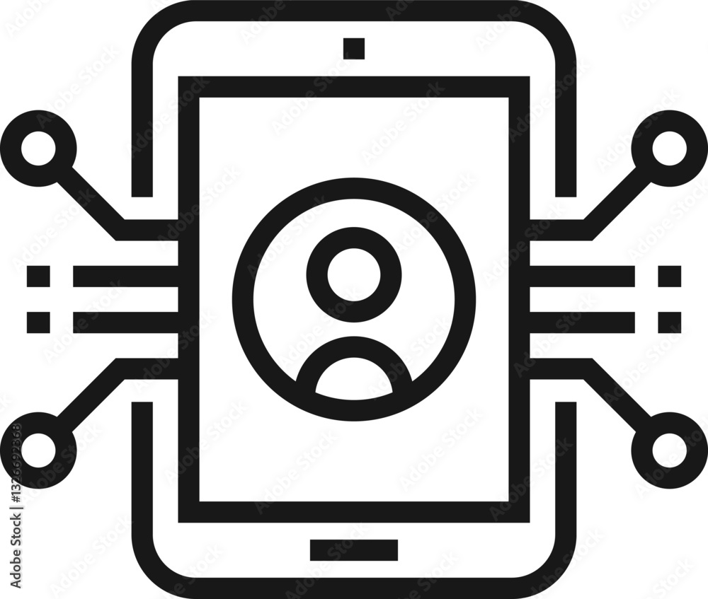 ux development flat line web icon concept ux development flat line web icon concept