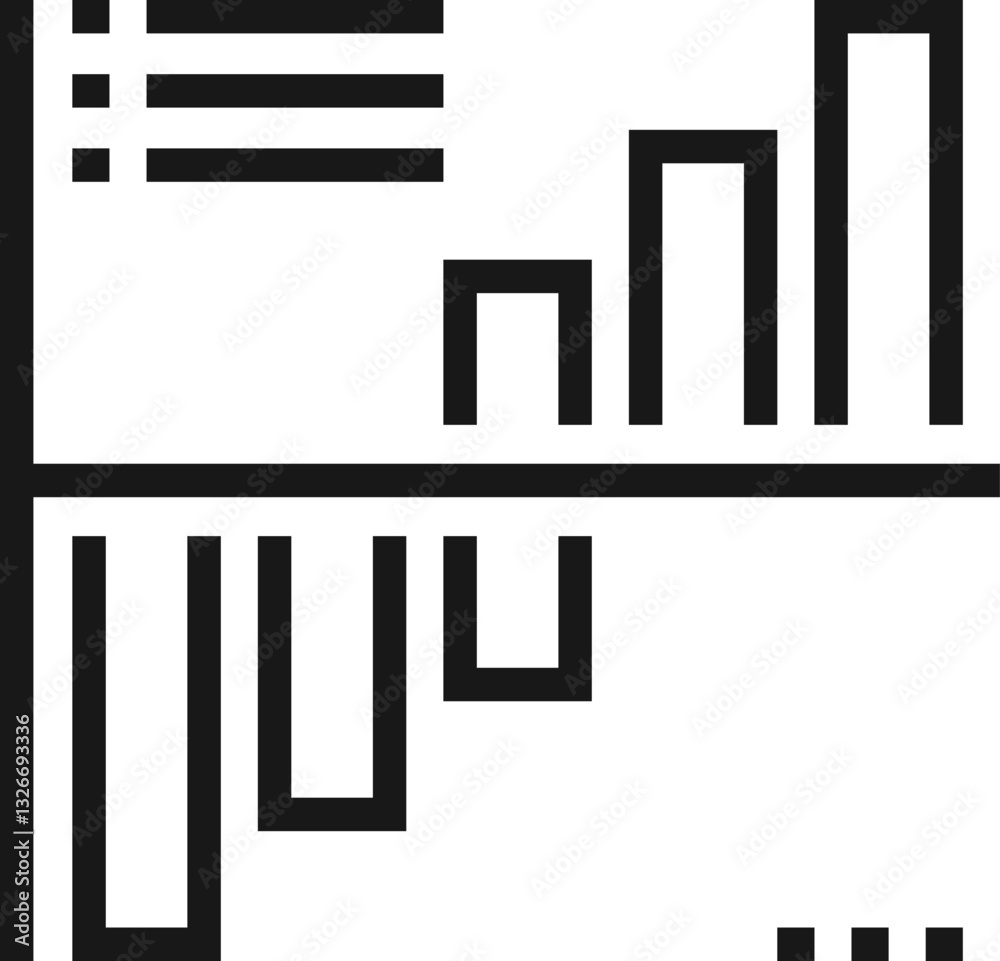 chart flat line web icon concept chart flat line web icon concept