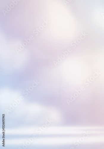 Abstract Blurred Background in Pastel Colors Representing Softness with Copy Space