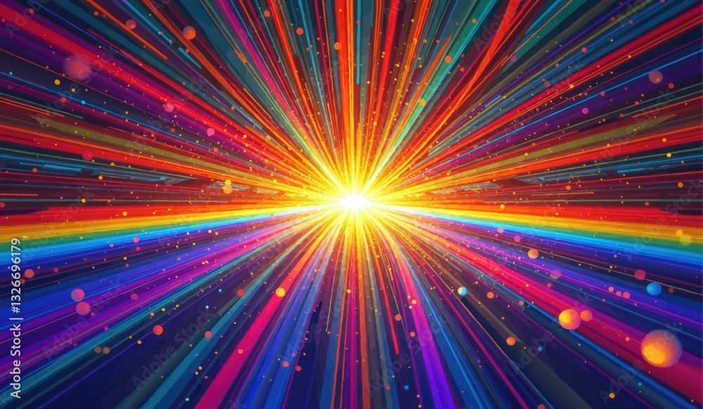 a colorful background with a burst of light coming from the center of the image a colorful background with a burst of light coming from the center of the image