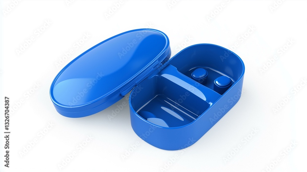 Ultra-realistic image of a small blue plastic pill cutter with a secure compartment, isolated on a white background
Ultra-realistic image of a small blue plastic pill cutter with a secure compartment, isolated on a white background