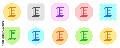 Editable books, notebooks, textbooks, journal, diary vector icon. Part of a big icon set family. Perfect for web and app interfaces, presentations, infographics, etc