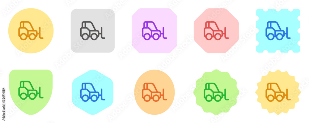 Editable forklift vector icon. Vehicles, transportation, travel. Part of a big icon set family. Perfect for web and app interfaces, presentations, infographics, etc Editable forklift vector icon. Vehicles, transportation, travel. Part of a big icon set family. Perfect for web and app interfaces, presentations, infographics, etc