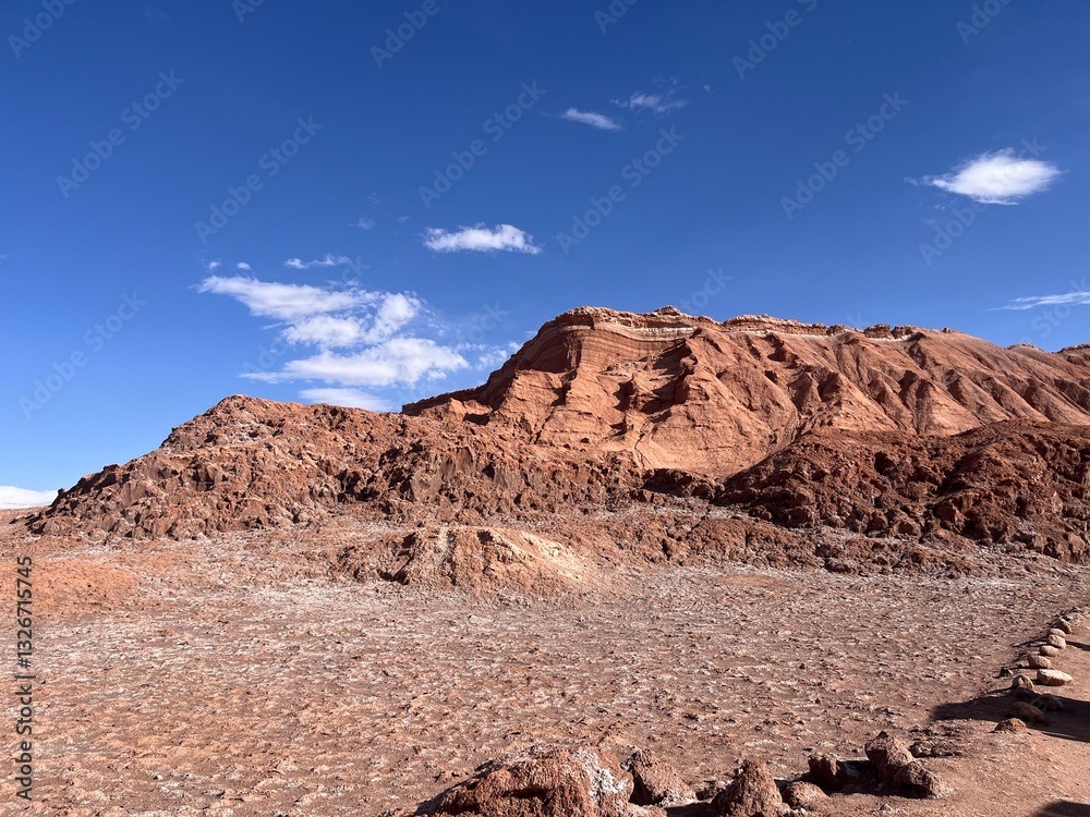 Rock formations in Valle de la Luna, Atacama Desert, Chile. Rock formations in Valle de la Luna, Atacama Desert, Chile.
