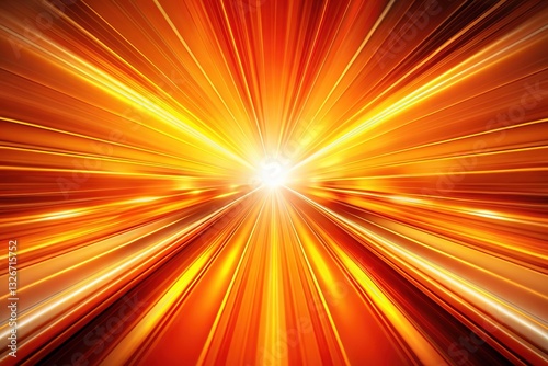 Explosive orange abstract, racing speed.