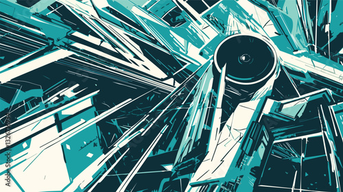 vector of a music blog with album covers