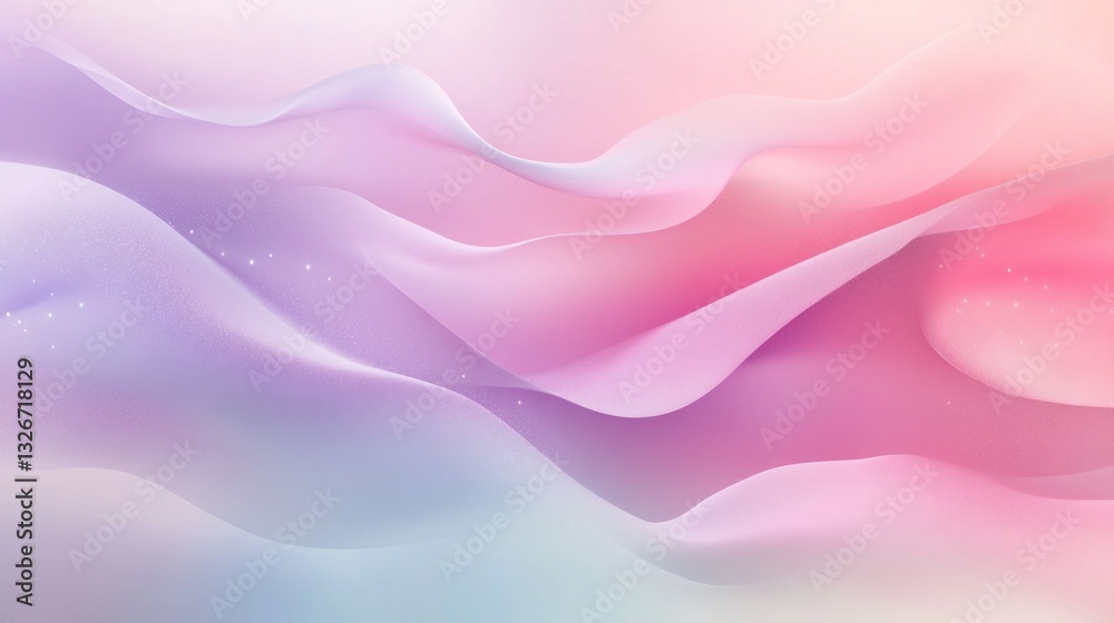 Obraz premium Abstract flowing pastel waves