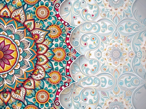 Left-side pattern with dynamic copy space.