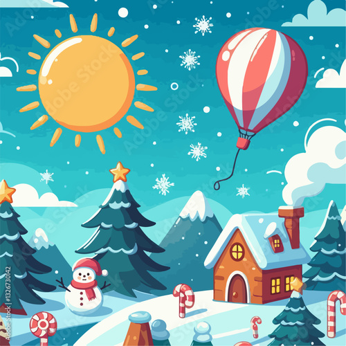 simple background of winter season