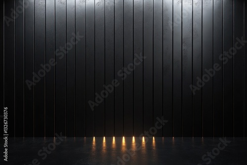 Vertical Siding Texture Seamless Black Panel Design for Buildings and Architecture Abstract Modern Art